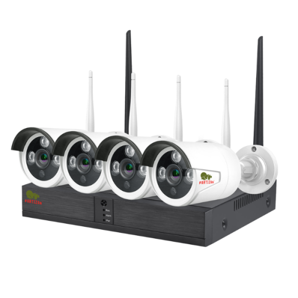 PZ-3.0MP Outdoor Wi-Fi set IP-40 4xCAM + 1xNVR